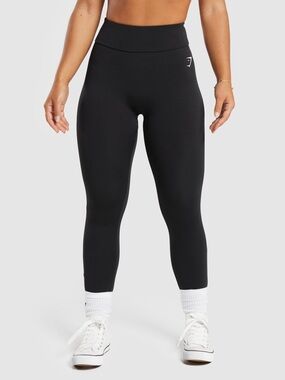 Gymshark Power Regular Leggings Black XS NWT IN PACKAGE
